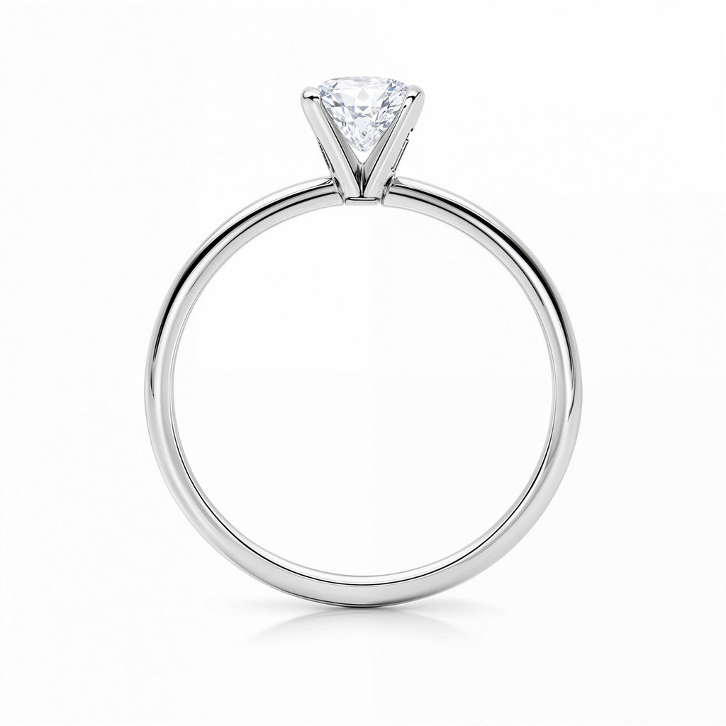 1 1/2 Carat Radiant Lab Grown IGI G/VS1 Diamond Solitaire Ring in 10K White Gold
