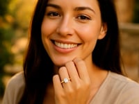 1 Carat Radiant Lab Grown IGI G/VS1 Diamond Solitaire Ring in 10K Yellow Gold